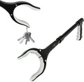 Grabber Reacher Tool 19 Inch Long, Foldable Pick Up Stick - Strong Grip Magnetic Tip - Heavy Duty Trash Picker Claw Reacher Grabber Tool Elderly Wheelchair Mobility Aid (Gray)