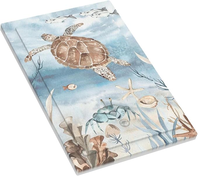 Light Switch Cover Plate Sea Turtle Coral Reef Nauticaltheme 1 Gang No Device Blank Electrical Wall Plates Faceplate Decorative Switch Plate for Kids room Bathroom Decor
