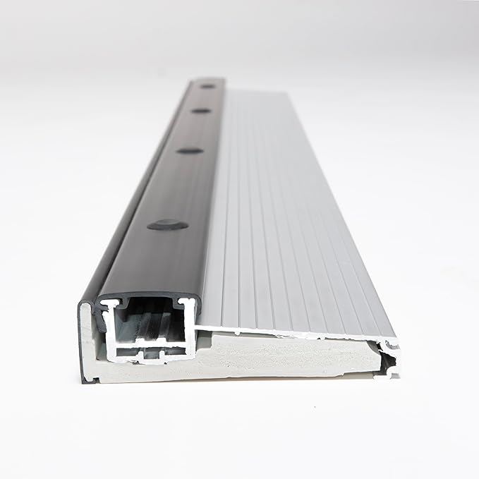 Adjustable Aluminum Threshold – Extra Short Width with Hidden Screws, Adapts to Any Height, Heavy-Duty for Residential & Commercial Use, Available in Multiple Sizes (Mill Finish, 72 inch)