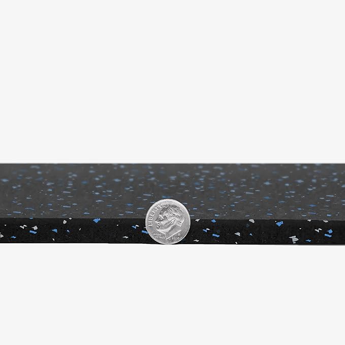 IncStores 3/8 Inch Thick Heavy Duty Rubber Flooring Roll | Flexible Recycled Rubber Roll Flooring for a Stronger and Safer Basement, Home Gym, Shed, or Trailer | 4ft x 10ft