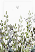 Watercolor Green Eucalyptus Leaves Plants Fruit Light Switch Cover Plate 1 Gang No Device Blank Electrical Wall Plates Faceplate Decorative Switch Plate for Bed Room Living Room Decor