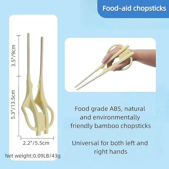 Auxiliary Tableware,Feeding/Elderly/Anti-shake Spoon,Fork, Fork and Spoon,Three-piece Set, orange Handle Belt.