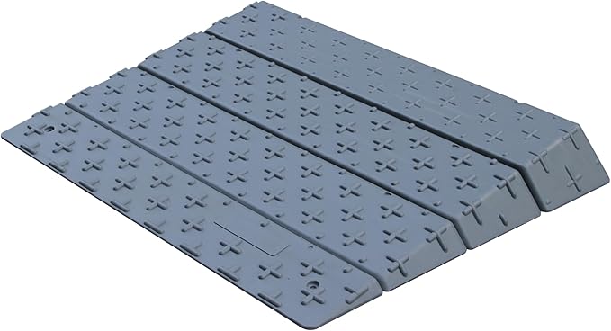 OrangeStar Portable Wheelchair Ramp, 1"/2"/3"/4" Rise Extensible Threshold Ramp for Wheelchair, Scooter, Home Steps, Stairs, Entry, Doorways