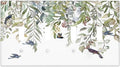 Green Leaf Eucalyptus Leaves Floral Bird Butterfly Light Switch Covers Quad Toggle Electrical Faceplate 4 Gang Wall Plate Decorative Switch Plates for Bed Room Living Room Decor
