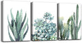 Canvas Wall Art For Living Room Bathroom Wall Decor For Bedroom Kitchen Artwork Canvas Prints Green Plant Flowers Painting 20" X 28" 3 Pieces Modern Framed Office Home Decorations Family Picture