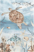 Light Switch Cover Plate Sea Turtle Coral Reef Nauticaltheme 1 Gang No Device Blank Electrical Wall Plates Faceplate Decorative Switch Plate for Kids room Bathroom Decor
