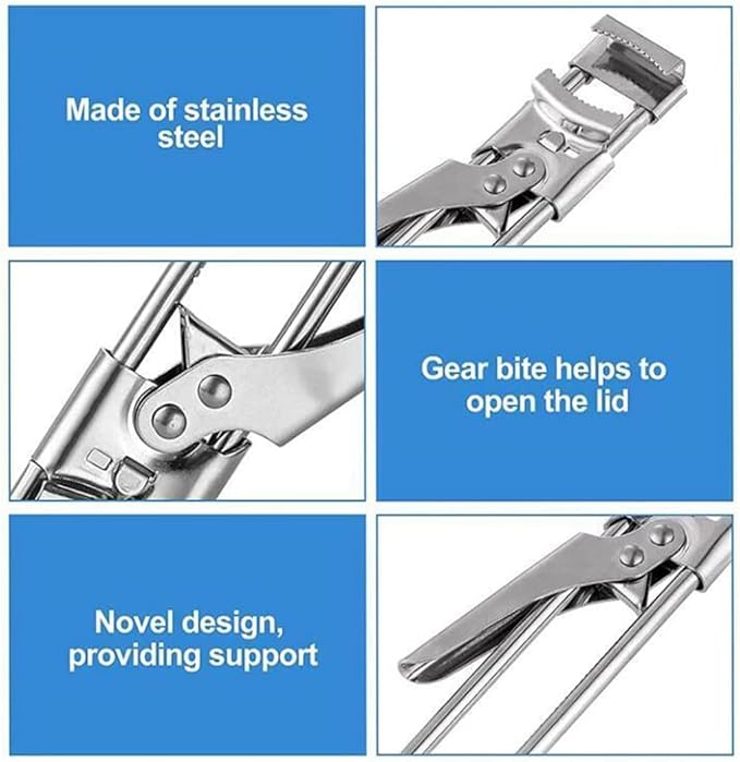 (2pcs) Master Opener Adjustable Jar & Bottle Opener, Adjustable Multifunctional Stainless Steel Can Opener Jar Lid Gripper, Manual Jar Bottle Opener Kitchen Accessories