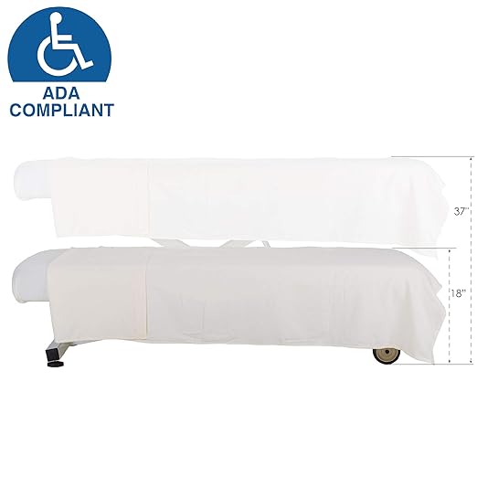 EarthLite Ellora Electric Lift Massage Table, Flat Table Top, Made in USA, 32" x 73, Vanilla Creme