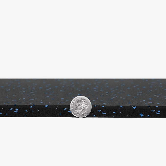 IncStores 3/8 Inch Thick Heavy Duty Rubber Flooring Roll | Flexible Recycled Rubber Roll Flooring for a Stronger and Safer Basement, Home Gym, Shed, or Trailer | 4ft x 10ft