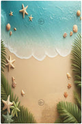 Light Switch Cover Plate Summer Beach Themed Starfish Seashells 1 Gang No Device Blank Electrical Wall Plates Faceplate Decorative Switch Plate for Bedroom Bathroom Decor
