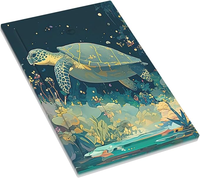 Light Switch Cover Plate Fantasy Sea World Sea Turtle Floral Plant 1 Gang No Device Blank Electrical Wall Plates Faceplate Decorative Switch Plate for Kids Room Nursery Decor