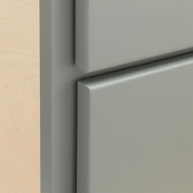Quicklock RTA (Ready-to-Assemble) | Base Kitchen Cabinets - Shaker Style | Made in America (Magnetic Gray, 24" W x 34.5" H x 24" D 3 Drawer Pots and Pans)