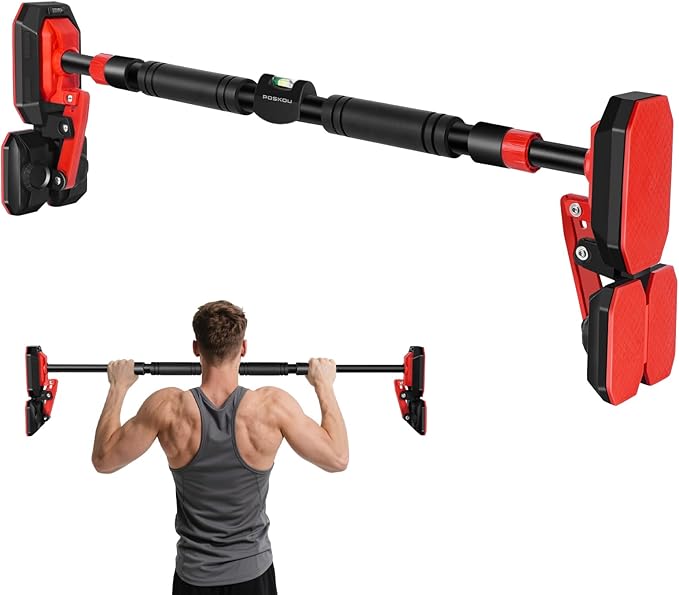 Door Pull Up Bar Doorway Chin Up Bar for Home 76-100 cm (29.92in-39.37in) No Screws Home Workout Equipment