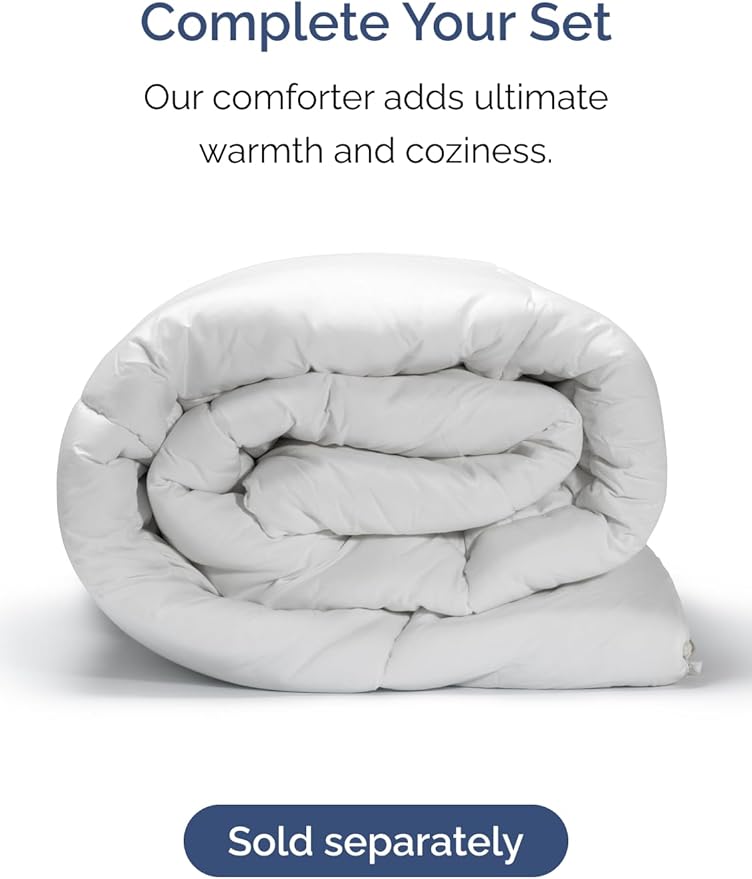Extra Deep Full Sheet Set - 6 Piece Breathable & Cooling Sheets - Hotel Luxury Bed Sheets Set - Easy & Secure Fit - Soft, Wrinkle Free & Comfy Sheets Set - Denim Blue Sheet Set with Extra Deep Pockets