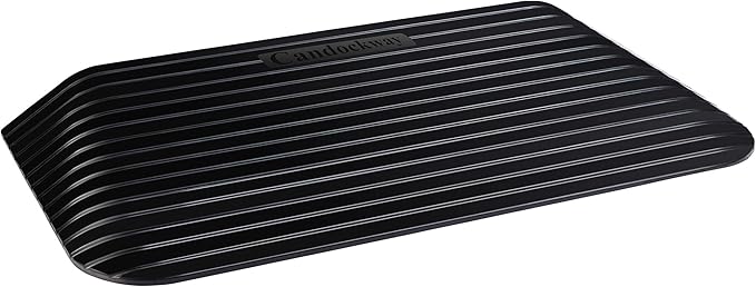 3" Rise Threshold Ramps Doorway, Wheelchair Ramp with Non-silp Surface, 4400 LBS Capacity, Solid and Portable, for Steps, Driveway and Curb Black