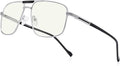 Reading Glasses for Men Square Double Bridge Blue Light Blocking Computer Readers