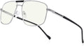 Reading Glasses for Men Square Double Bridge Blue Light Blocking Computer Readers