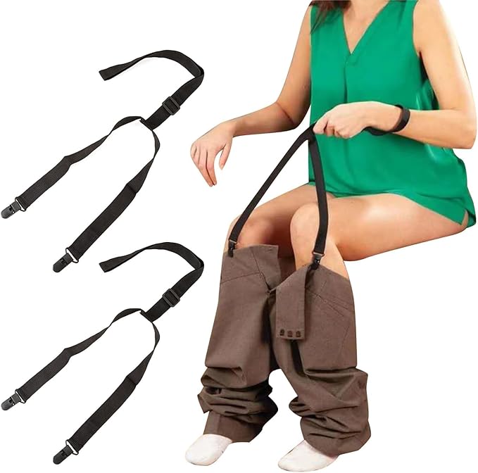 2pcs Clip and Pull Dressing Aid,Dressing Stick for Elderly,Handicap Accessories for Daily Living,Dressing Aids for Seniors, Handicap People, Pregnant Women,Adjustable 27-41 Inches
