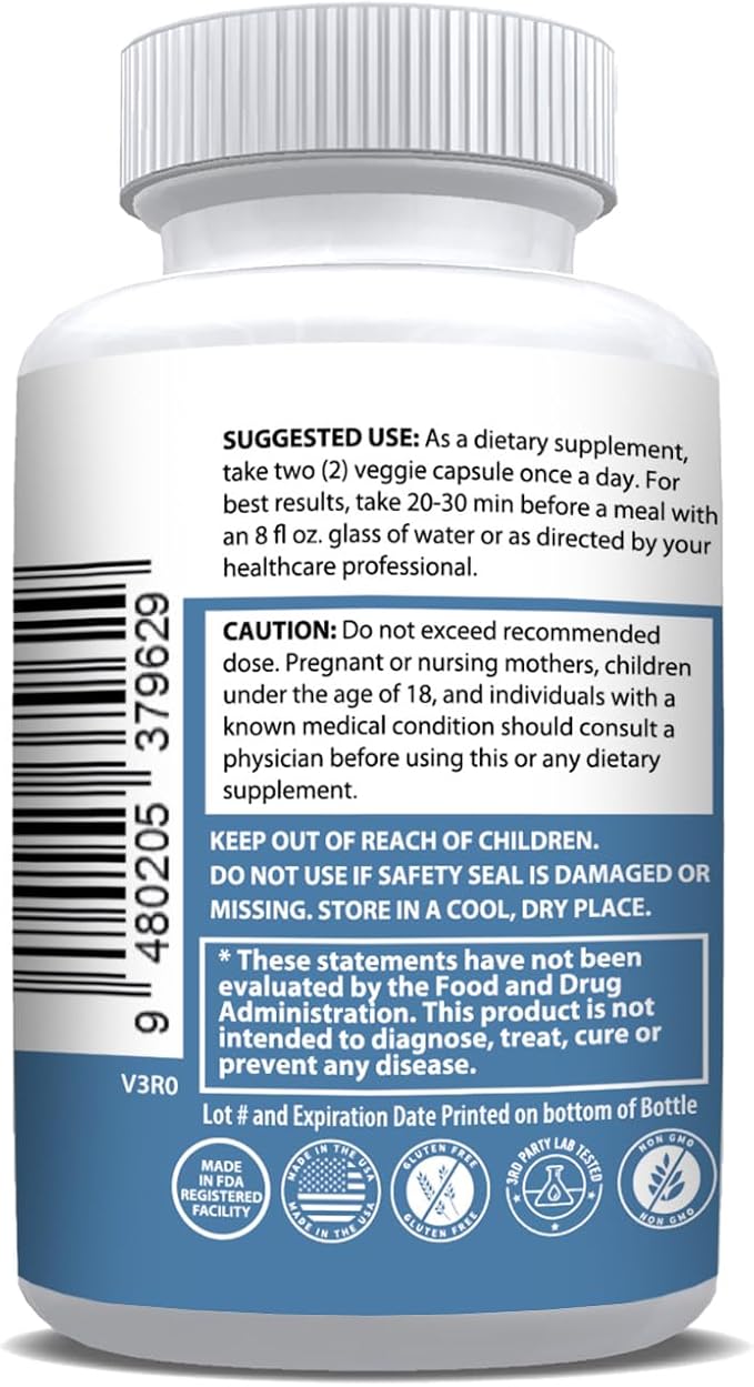 #1 Complete Research Vision Formula Advanced Eye Health Vitamin & Mineral Supplement Support w/Bilberry, Lutein, Zeaxanthin, Lycopene, Resveratrol | Eye Strain, Dry Eyes 180 caps (3 Pack)