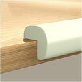 XPLKQXE Sharp Edge Safety Corner Edge Foam Padding, Edge Guards Bumpers Adhesive, Edge Corner Protector Guards for Table Edges & Sharp Corners(White-A,2pcs)