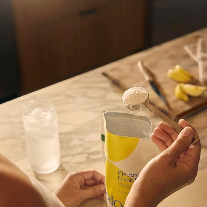 GOODONYA Organic Hydration Electrolyte Drink Mix, Certified Organic Hydration Powder, Non-GMO, Biochecked Glyphosate Free, Low Sugar, Lemonade Flavor, No Artificial Flavors, 42 Servings