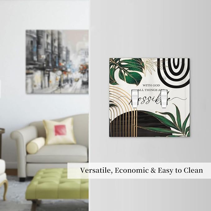 Boho Abstract Tropical Green Palm Leaf Mid Century Decorative Switch Plates 2 Gang Double Toggle Outlet Light Switch Cover Wall Plate Electrical Faceplate for Office Home Decor