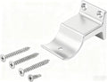 Handrails mounting Auxiliary Bracket， Rust Free. (Anodized Silver, Additional Auxiliary Bracket 1pcs)