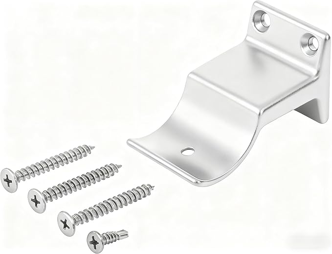 Handrails mounting Auxiliary Bracket， Rust Free. (Anodized Silver, Additional Auxiliary Bracket 1pcs)