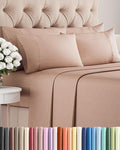 King 6 Piece Sheet Set - Cooling & Breathable Bed Sheets - Hotel Luxury Bed Sheets for Women, Men, Kids & Teens - Comfy Bedding with Deep Pockets & Easy Fit - Soft and Wrinkle Free - King Mauve Sheets