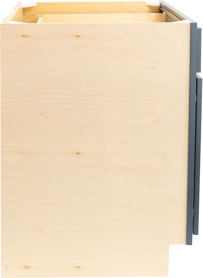 Quicklock RTA (Ready-to-Assemble) | Base Kitchen Cabinets - Shaker Style | Made in America (Needlepoint Navy, 36" Wx34.5 Hx24 D Sink Base)
