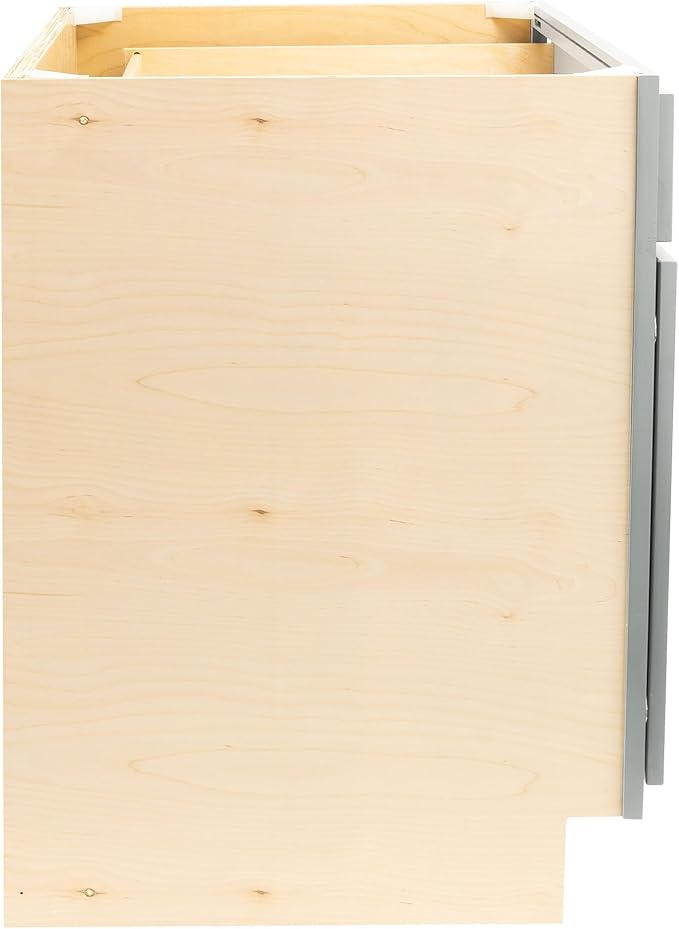 Quicklock RTA (Ready-to-Assemble) | Base Kitchen Cabinets - Shaker Style | Made in America (Magnetic Gray, 30" Wx34.5 Hx24 D Base)