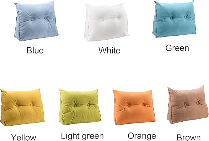 GOTOTOP Large Bolster Cushion Headboard Pillow, Soft Plush Back Support Bed Rest Pillow for Reading and Watching TV, 605020cm (#5)