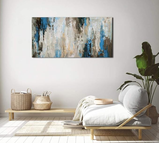 Abstract Wall Art Canvas Pictures Wall Decor Modern Abstract Artwork Contemporary Wall Art Decor for Bedroom Living Room Bathroom Kitchen Office Home Framed Ready to Hang 20" x 40"