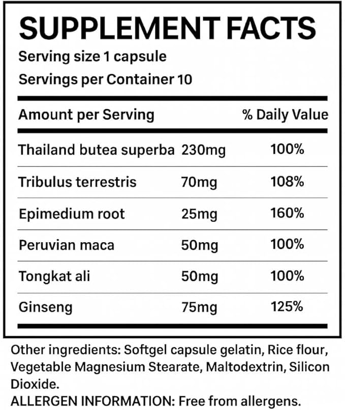 Ultra Advance 10 Herbs of Traditional Use for Maximizing Performance and Endurance,10C