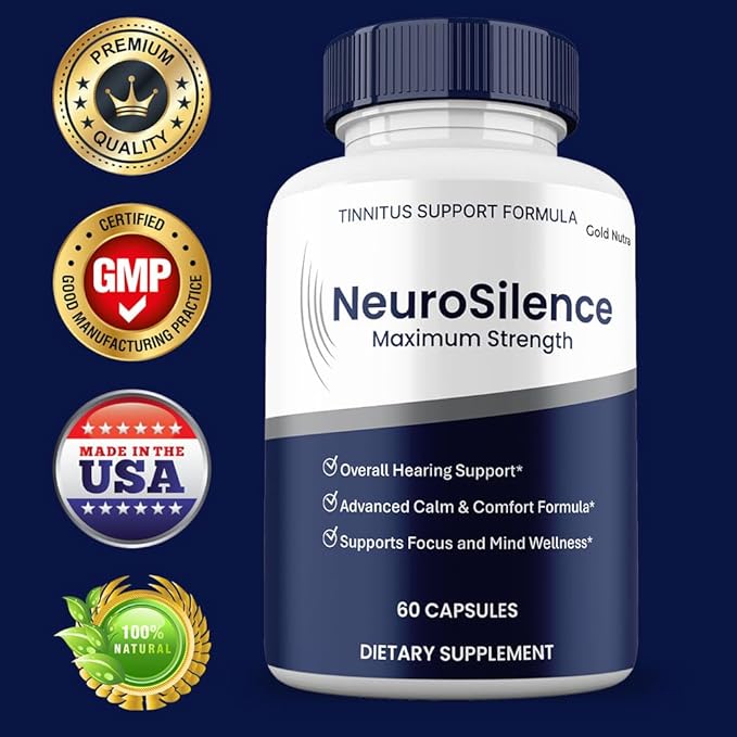 Neuro Silence Capsules, Maximum Strength Hearing and Brain Supplement, Advanced Premium Formula, NeuroSilence Pills (3 Pack)