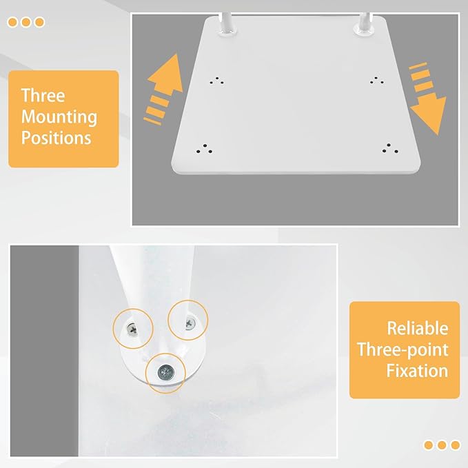 YEEZOO Chair & Couch Stand Assist bar, Stand Assist Rail with Non-Slip Covers, Four Heights Heavy Duty Assist bar for Seniors Elderly, Adults and Others who Need Extra Help(Polished White)