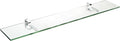 Spancraft Glass M-4.75x24-Chrome Monarch Glass Shelf, Chrome, 4.75" x 24"
