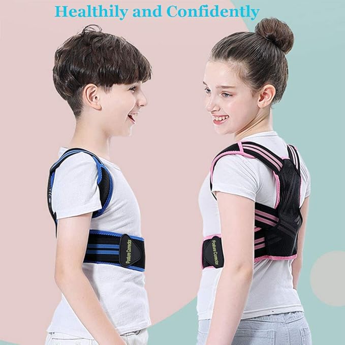 Lexniush Professional Posture Corrector for Men, Women and Kids, Effective Upper Back Posture Brace for Teenagers Boys Girls Spinal Support to Improves Slouch, Prevent Humpback, Relieve Back Pain