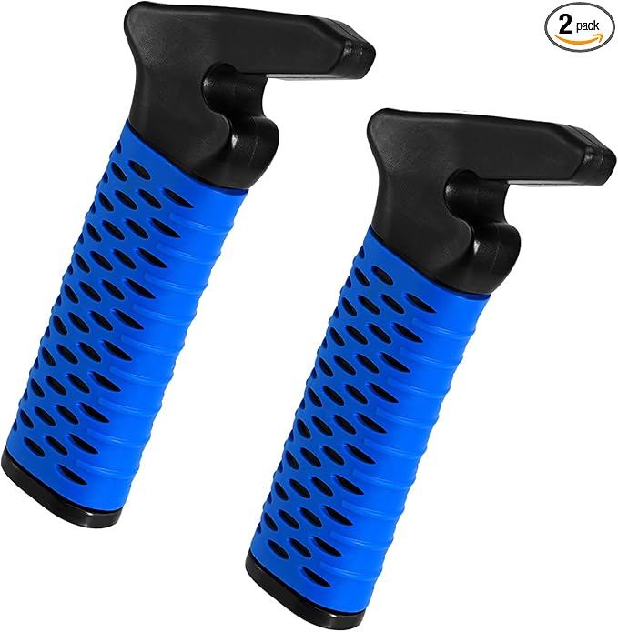 Elderly Car Door Handle Assist Support - Auto Grab Cane for Seniors & Handicapped, Portable Mobility Aids for Getting Out of Car- Blue, 2 Pack