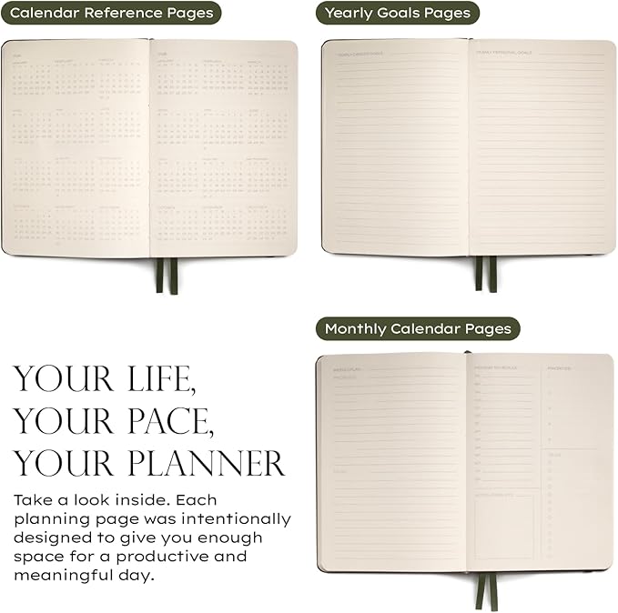 Anecdote 2026-2027 Planner: A Monthly, Weekly & Daily Planner with Calendar | 8.5" x 5.2" | Hardcover To-Do List Organizer, Planning Your Success, Start Anytime, Achieve Productivity Goals (Red)