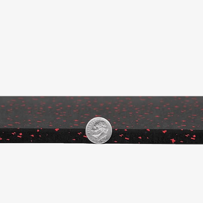 IncStores 3/8 Inch Thick Heavy Duty Rubber Flooring Roll | Flexible Recycled Rubber Roll Flooring for a Stronger and Safer Basement, Home Gym, Shed, or Trailer | 4ft x 10ft
