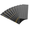 Heavy-Duty Slip-Resistant Stair Treads with Reflective Safety Strips - Universal Fit Rubber Mats for Indoor/Outdoor Stairs, Noise Reduction & Fall Prevention (10)