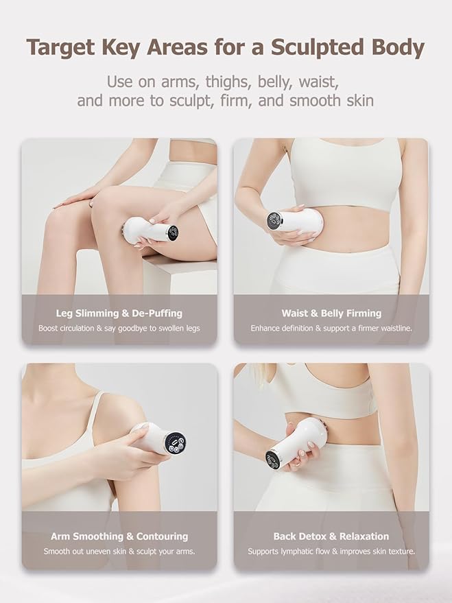 DiDEER Sciatica Pain Relief Devices, Deep Tissue Massager with Multi-Mode Technology,Heat & Light, Targeted Relief for Sciatic Nerve & Lower Back Pain