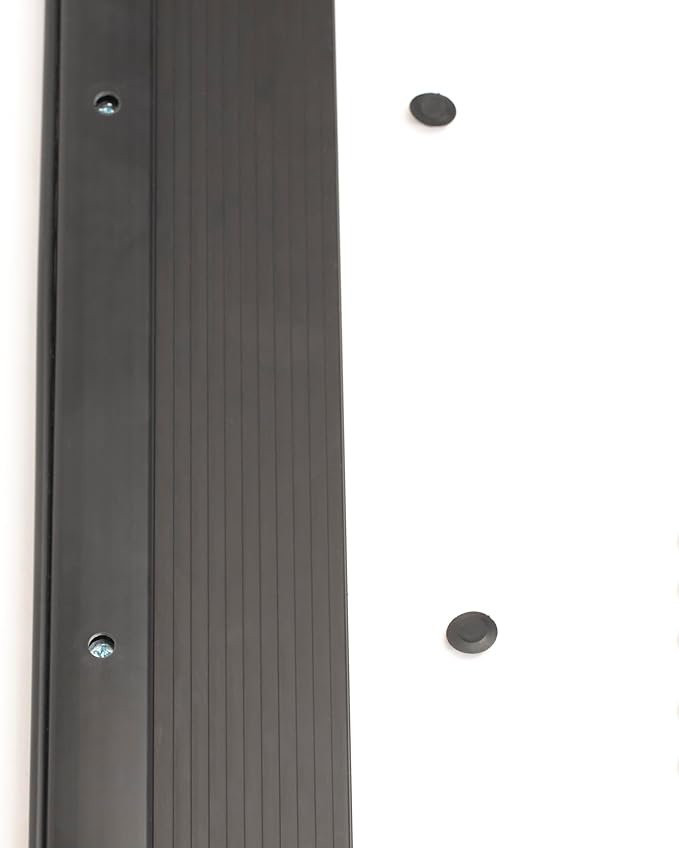 Adjustable Aluminum Threshold – Extra Short Width with Hidden Screws, Adapts to Any Height, Heavy-Duty for Residential & Commercial Use, Available in Multiple Sizes (Black, 36 inch)