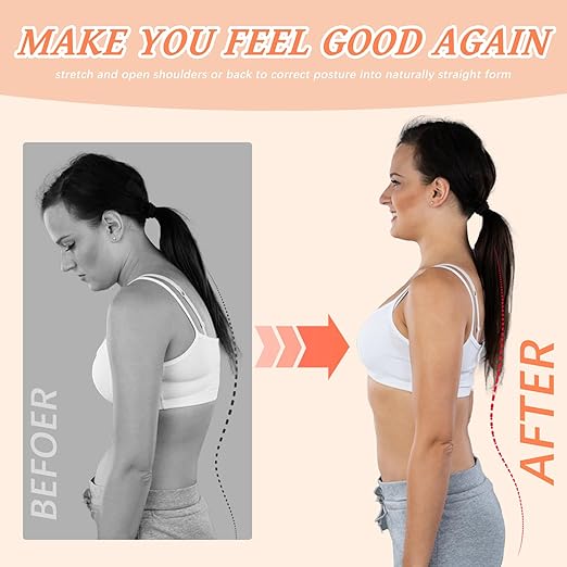 TEE TEA Posture Corrector for Women & Men – Adjustable Back Support Brace for Neck, Shoulder & Spine Muscle Relief – Improve Posture, Comfort & Confidence – Invisible & Comfortable Design (Beige, Small)