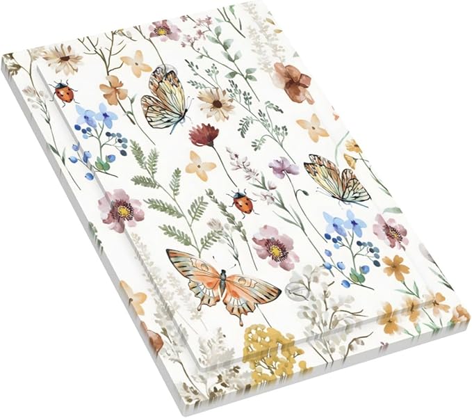 Boho Multicolor Flower Butterfly Insect Floral Light Switch Cover Plate 1 Gang No Device Blank Electrical Wall Plates Faceplate Decorative Switch Plate Covers for Bedroom Living Room Decor