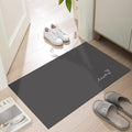 Ultra Thin Door Mat Indoor Entrance, 1/10 in Thin Door Mats for Inside Entry, Non-Slip Rubber Backing Doormat, Absorbent, Quick-Dry, Washable, Low Profile Entryway Mat, 30"X17",Black