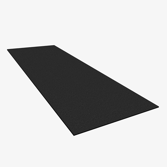 IncStores 3/8 Inch Thick Heavy Duty Rubber Flooring Roll | Flexible Recycled Rubber Roll Flooring for a Stronger and Safer Basement, Home Gym, Shed, or Trailer | 4ft x 10ft