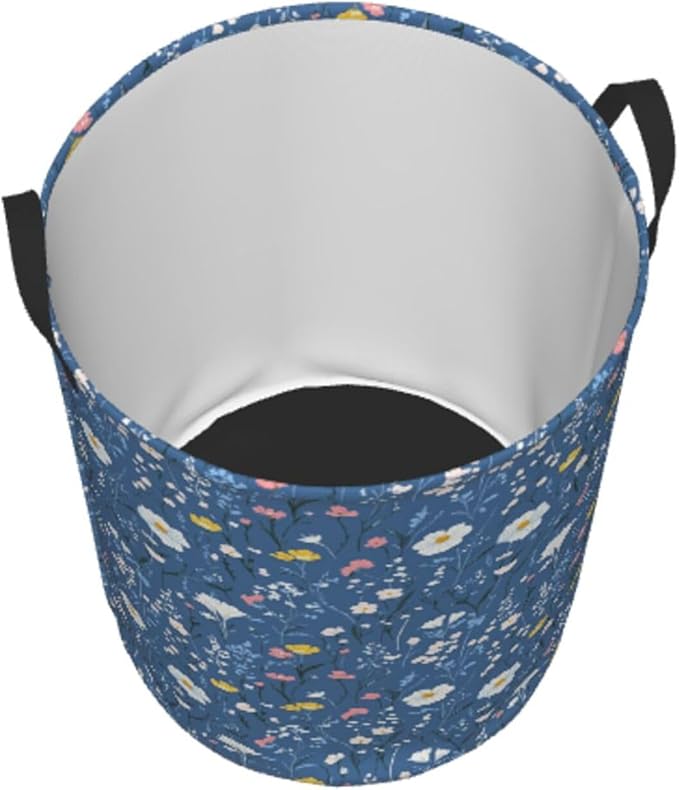 Laundry Basket Wildflowers Collapsible Large Capacity, Dirty Clothes Basket Durable Lightweight Hamper With Handles Ideal For Clothes, Toys Home Organization
