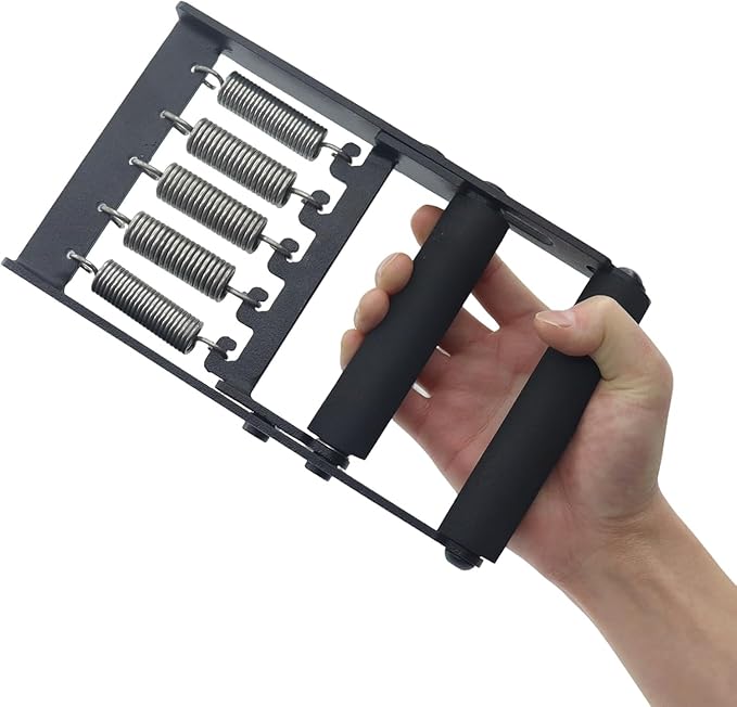 AHTAPFON Grip Strength Tester Trainer Set-Electronic Hand Dynamometer of 396lbs ＆ Solid Metal Grip Strengthener -Adjustable Resistance of 165lbs-5×Heavy-Duty Springs,Fit Sport Home Gym Workouts